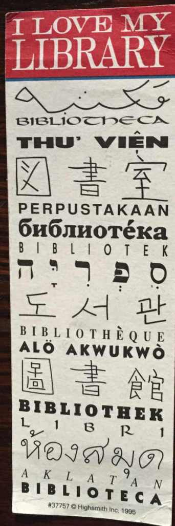 multingual bookmark mystery